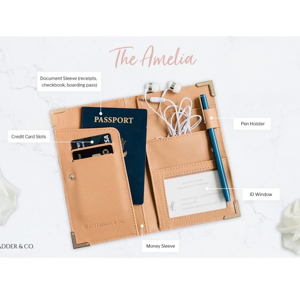 Glass Ladder & Co Amelia Travel Wallet